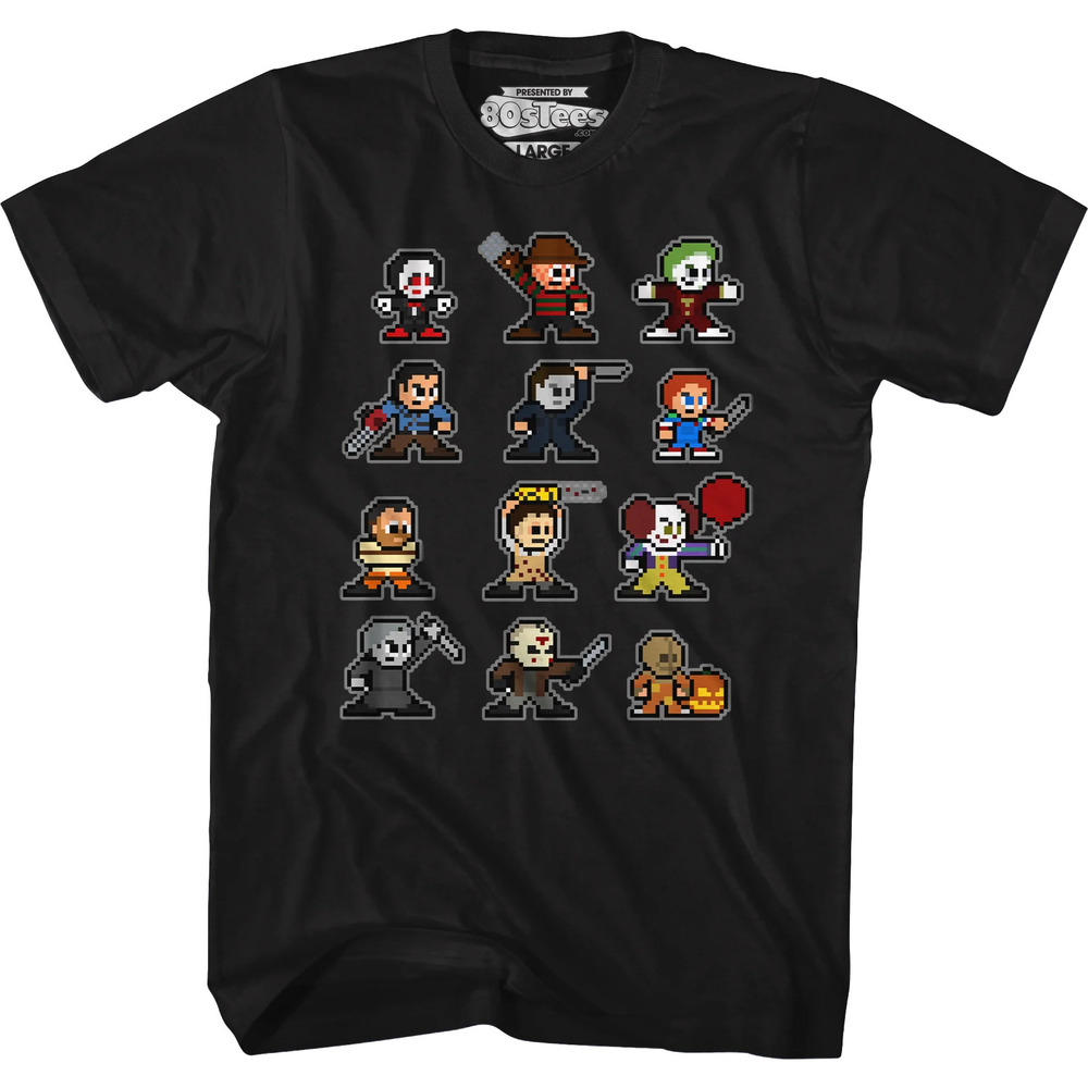 8Bit Horror Icons Tshirt